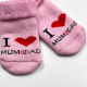 Махрові носочки для малюків I love mum and dad Рожеві 0-12 міс