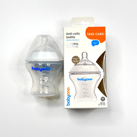 Пляшечка для годування BabyOno  Natural Nursing 180 мл