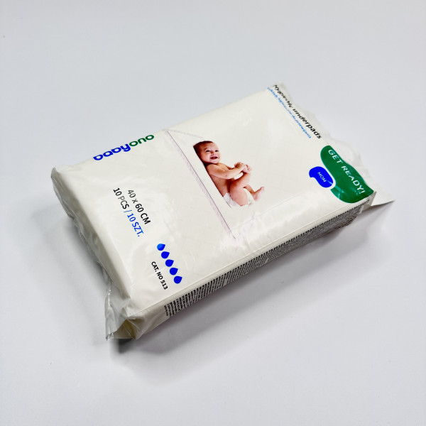 Одноразові, непромокаючі пелюшки від BabyOno 40/60 см, 10 шт/уп