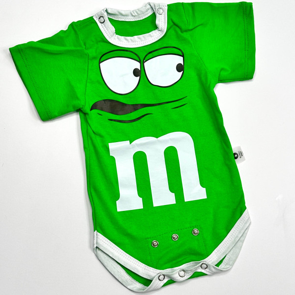 Боді m&m’s з регулюванням розміру Зелений Ротик 80р,86р