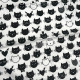 Непромокаюча пелюшка 80/65 см Котики чорні