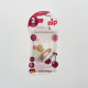 Пустушки латексні Nip Вишенька 6-12 міс світла