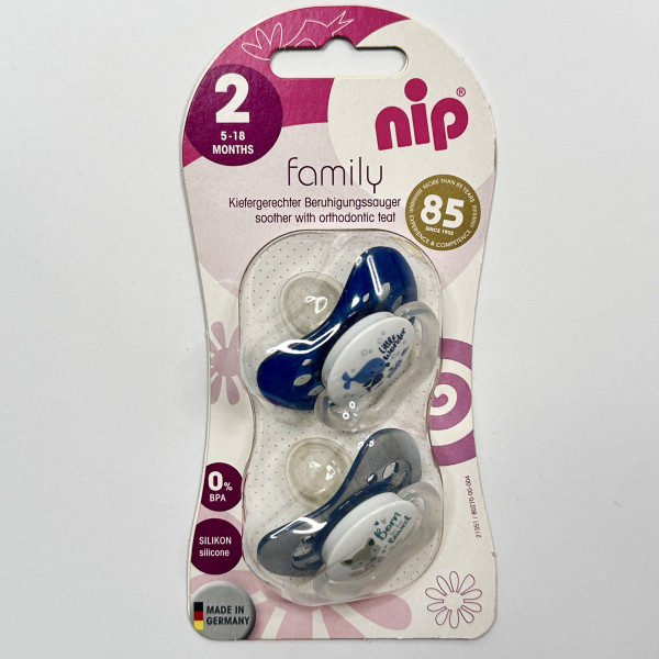 Пустушки латексні Nip Family 5- 18 міс хлопчик