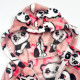 Дитячий махровий комбінезон для дівчинки Пандочки і яблучка 68р,74р