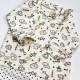 Дитячий ромпер Молочний Коричневі звірі 65р,74р